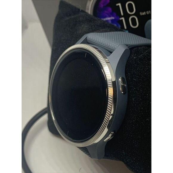 Garmin 62A020364 Unisex Gray Rubber Strap Digital Black Dial Smartwatch WAT38 main image 5